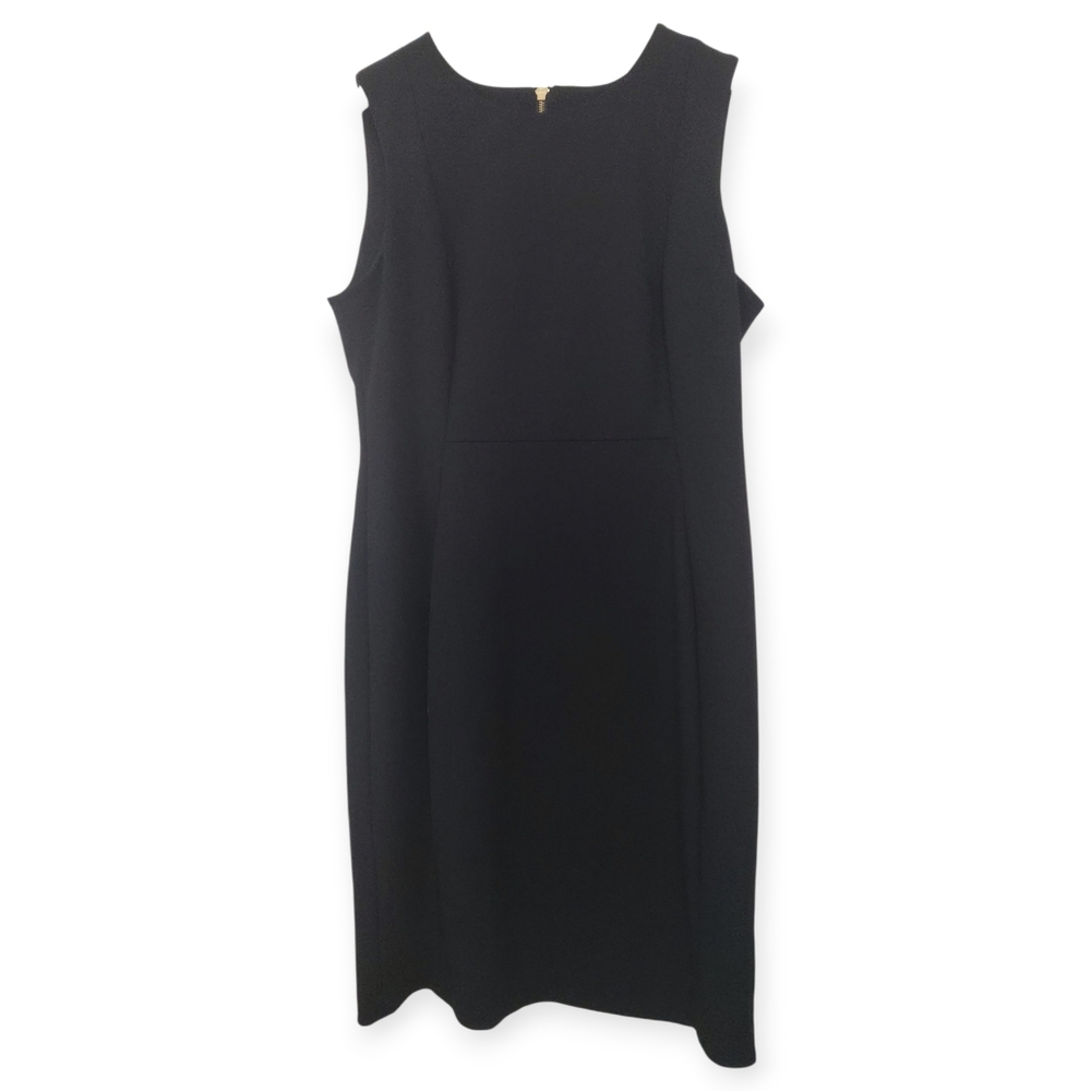 Calvin Klein Scuba Crepe Sleeveless Princess Seam Sheath Dress Size 14